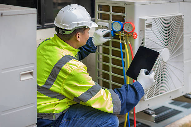 Professional Air Duct Cleaning technician working in Pittsboro, IN